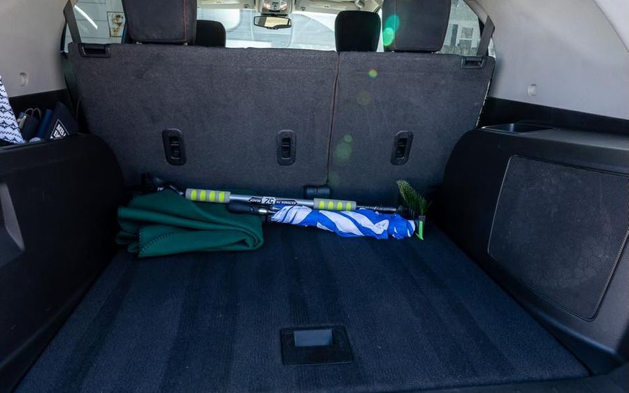 Spotless SUV cargo area and rear seats after a K&J Shine Works interior deep clean